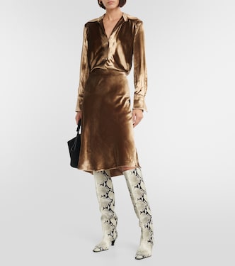 Jupe midi en satin | Vince