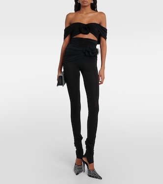 Leggings in jersey con applicazione | Magda Butrym