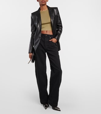 Jeans a gamba larga e vita alta | Saint Laurent