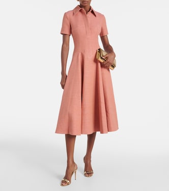 Abito midi Jody in cotone e lino | Emilia Wickstead