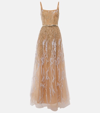 Bestickte Robe Arboreal | Elie Saab