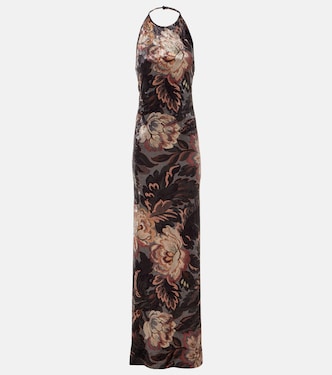 Vestido de fiesta de terciopelo floral | Etro