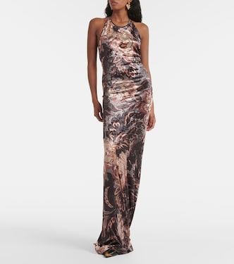 Bedruckte Robe aus Samt | Etro