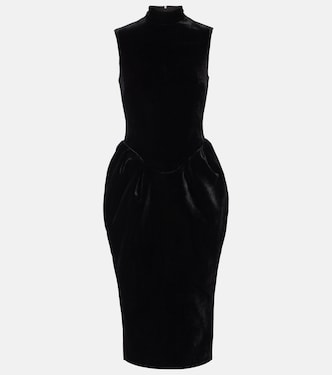 Velvet midi dress | Rasario