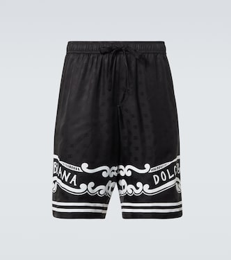 Shorts aus Seiden-Twill | Dolce&Gabbana