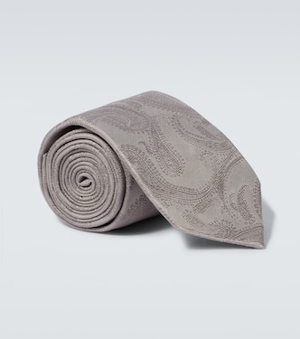 Paisley printed silk tie | Brunello Cucinelli