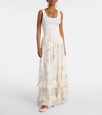 Maxirock aus Musselin-Jacquard | Chloé