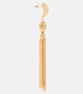 Orecchini pendenti Arthella bagnati in oro | Jennifer Behr