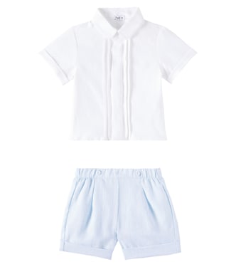 Baby - Camicia e shorts in lino | Il Gufo