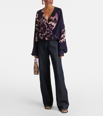 Jeans a gamba larga e vita alta | Dries Van Noten