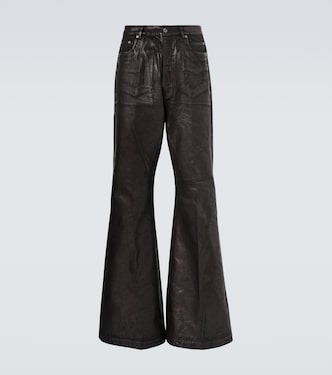 Coated wide-leg jeans | Rick Owens