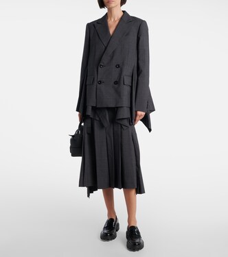 Prince of Wales checked wool blazer | Sacai