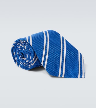 Striped silk twill tie | Tom Ford
