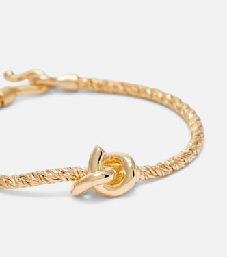 Bracciale Knot in argento sterling bagnato in oro | Bottega Veneta