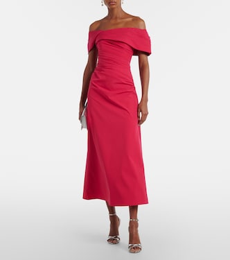 Gale draped off-shoulder cocktail dress | Rachel Gilbert