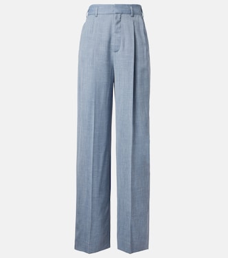 Hector wool, silk, and linen wide-leg pants | Loro Piana