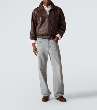 Le Loafer Cassandre suede penny loafers | Saint Laurent