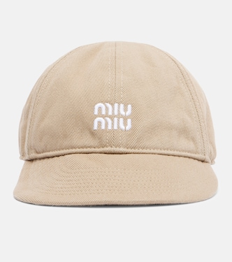 Logo denim baseball cap | Miu Miu