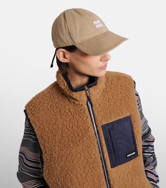 로고 데님 베이스볼 캡 | Miu Miu