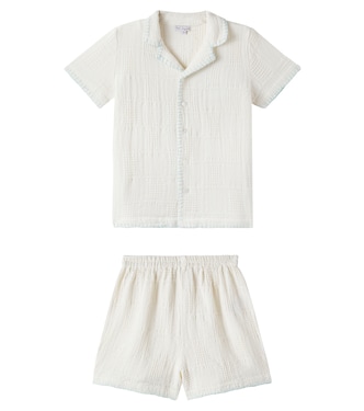 Cotton shirt and shorts set | Bebe Organic