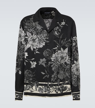 Floral polka-dot silk shirt | Dolce&Gabbana