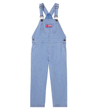Nope striped denim overalls | Bonton