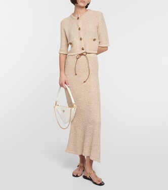 Sandali infradito in pelle con borchie | Prada