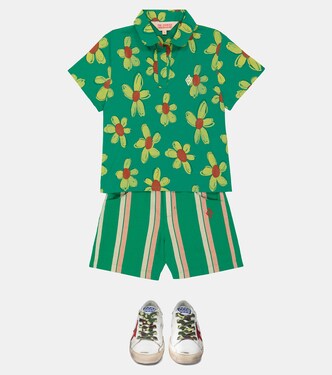 Chemise Kangaroo en coton à fleurs | The Animals Observatory