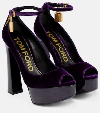 Velvet platform pumps | Tom Ford