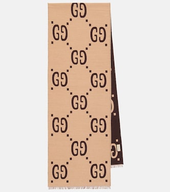 Sciarpa in lana e seta GG | Gucci