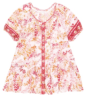 Amelie embroidered floral cotton dress | Poupette St Barth Kids