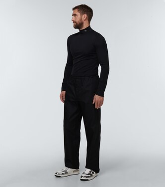 Sneakers Downtown mit Metallic-Leder | Prada