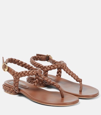 Sandali Ravello in nappa intrecciata | Gianvito Rossi