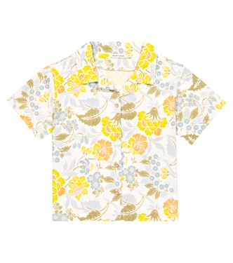 Chemise Gianni en lin et coton à fleurs | The New Society