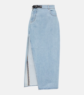 Asymmetric denim maxi skirt | JW Anderson