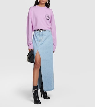 Jupe longue asymétrique en jean | JW Anderson