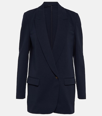 Blazer monopetto in misto cotone | Brunello Cucinelli