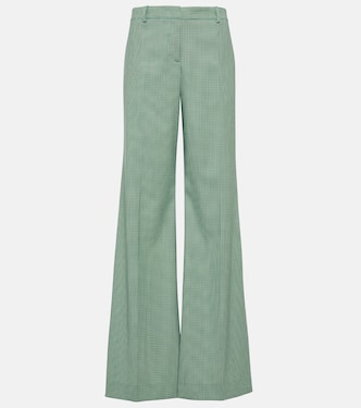 Pantalon ample en laine mélangée à carreaux | Etro