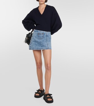 Falda wrap en denim | Re/Done