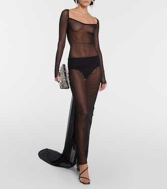 Robe longue transparente | LaQuan Smith