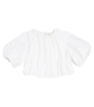 x Khaite Aries puff-sleeve cotton top | Bonpoint