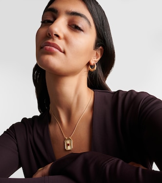 Collier Heart Scapular en or 18 ct, diamants et émail | Marie Lichtenberg