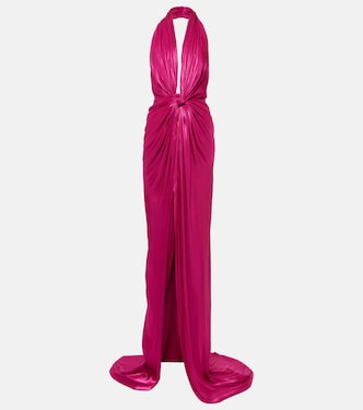 Robe longue Colette en satin | Costarellos