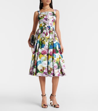 Midikleid aus Baumwolle | Dolce&Gabbana