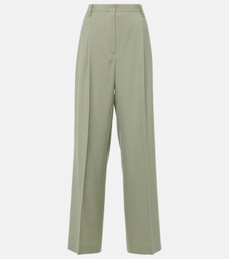 Mid-rise wool straight pants | Dries Van Noten