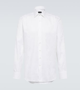 Camisa de algodón en jacquard con paisley | Etro