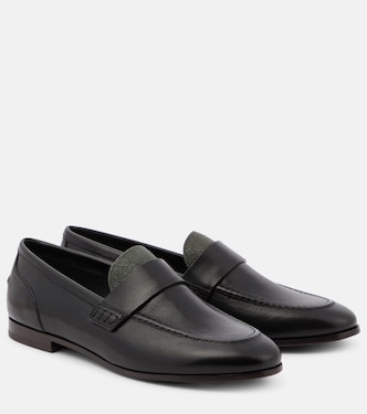 Monili leather loafers | Brunello Cucinelli