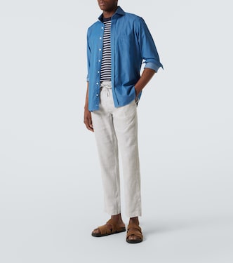 Pantaloni regular Oscar in lino e cotone | Frescobol Carioca