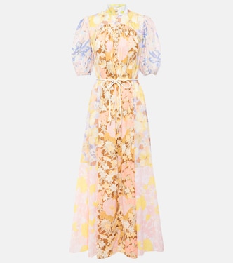 Pop floral cotton maxi dress | Zimmermann