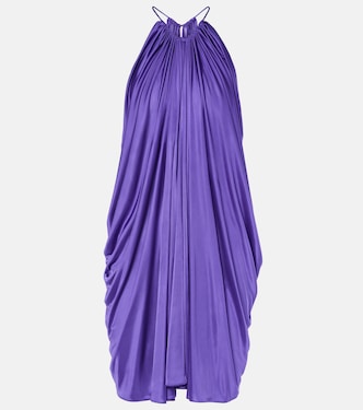 Vestido corto fruncido de jersey | Tom Ford